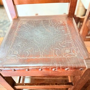 Mesa de Comedor de Madera Maciza con 6 Sillas Estilo Rústico - imagen 11