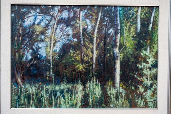Pintura "Bosque" al Óleo por Sergio Curto (70x50 cm) - imagen 1