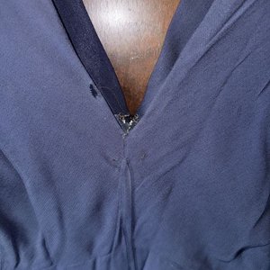 Lote de Vestidos Vintage: Negro, Azul Marino y Estampado - imagen 4