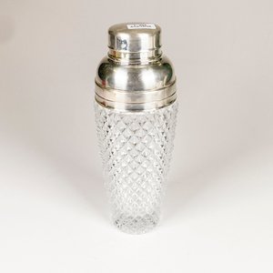 Coctelera de Cristal Tallado y Metal Vals Lambert - imagen 2