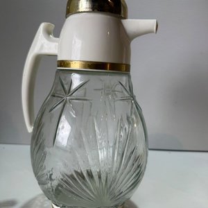 Jarra de Vidrio Labrado con Hielera Vintage - imagen 3