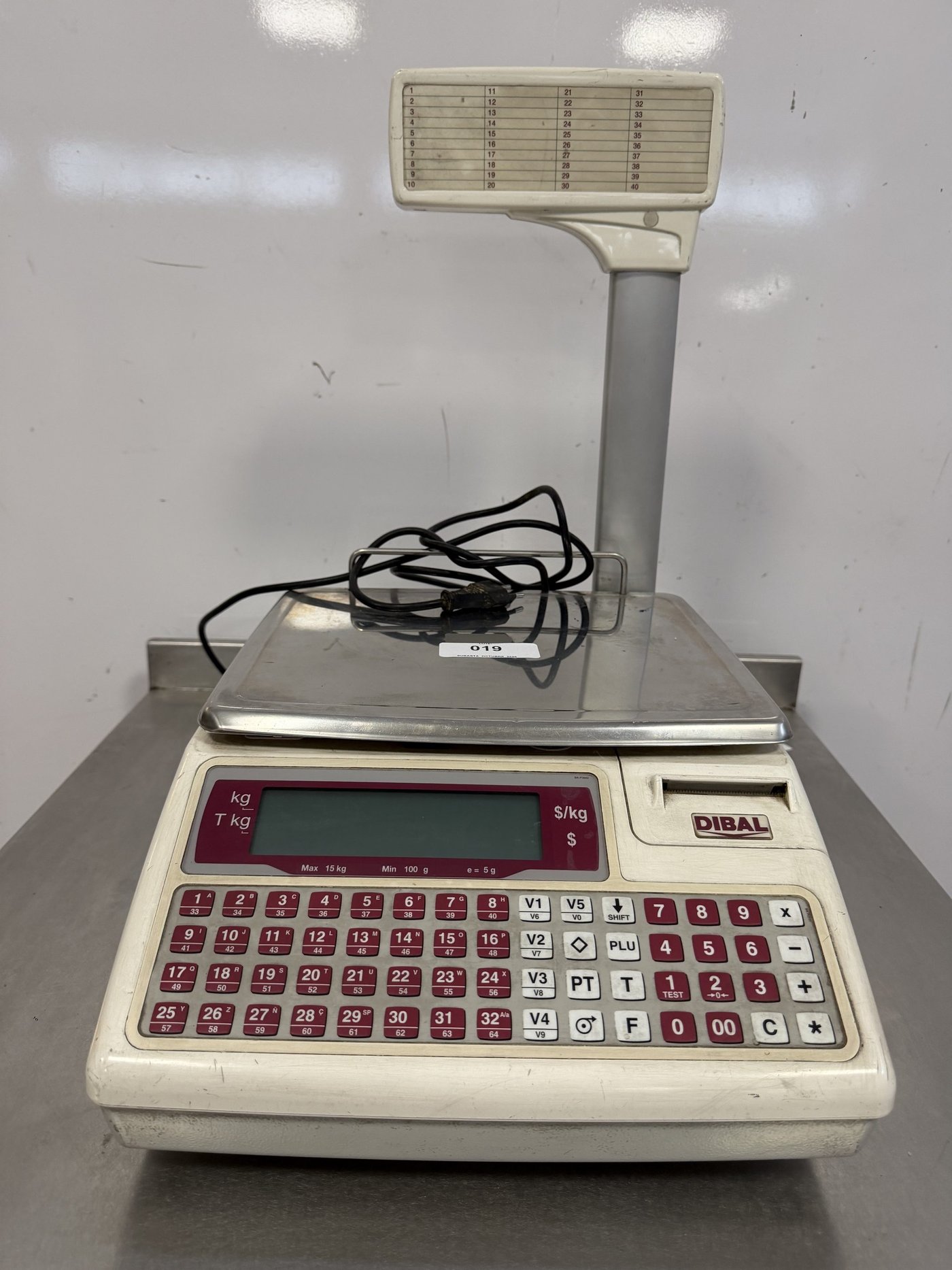 Balanza Etiquetadora DIBAL K-230T para Servicio