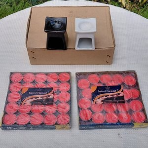 Lote de 12 Hornitos Aromáticos y Velas Tea Light - imagen 1