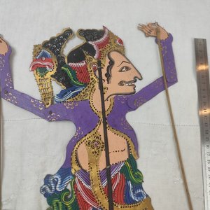 Marioneta Wayang Kulit Tradicional Indonesia - imagen 3