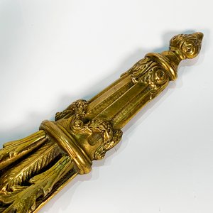 Aplique Francés de Bronce con Dos Luces y Cobre Pico de Losa - imagen 2