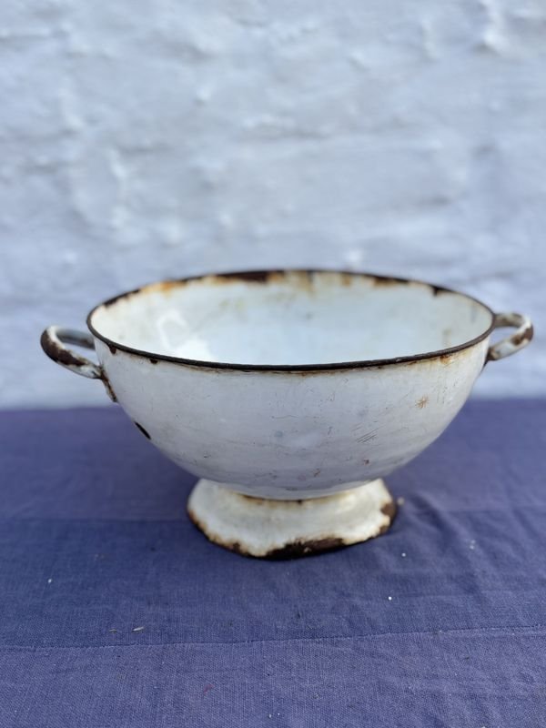 Sopera con asas y pedestal de porcelana - imagen 3