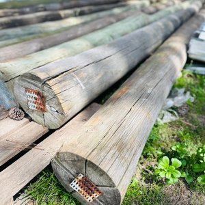 Lote de 5 Columnas de Madera Tratada CCA para Construcción - imagen 3