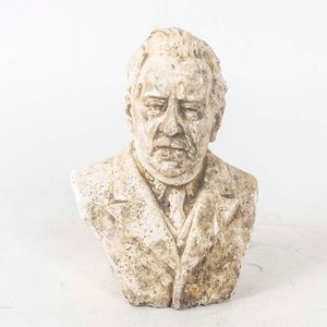 Busto de Yeso de Batlle y Ordóñez - 23 cm - imagen 1