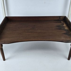 2 Mesas Plegables de Madera Blanca y Marrón - imagen 4