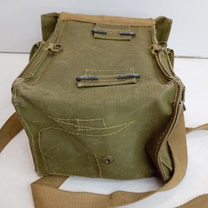 Bolso de Lona Militar Antigás Británico 2GM - Medidas 14x20cm - imagen 9