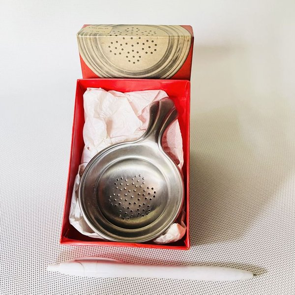 Taza jarra y colador de té vintage marca Hercules en caja - imagen 2