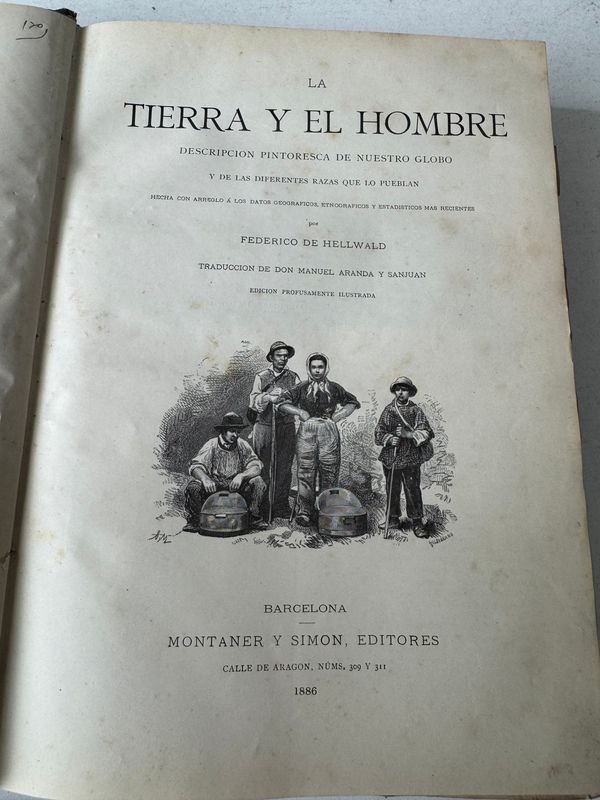 La Tierra y el Hombre de Federico de Hellwald - Barcelona 1886 - imagen 3