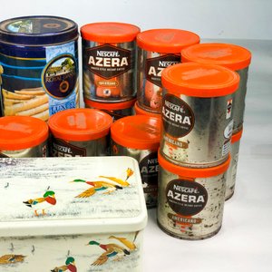Lote de 16 Latas Metálicas Decorativas Vintage - imagen 3