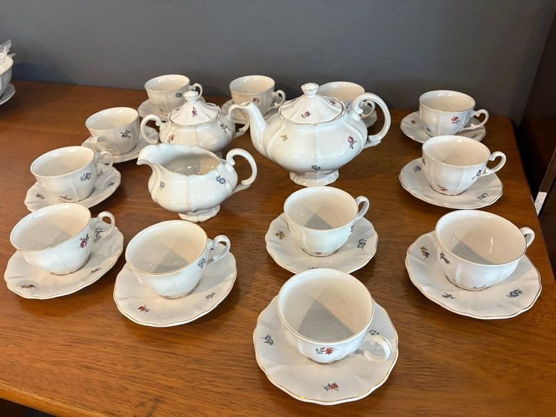 Juego de Té Olmos con flores azules - imagen 11