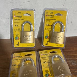 Lote siguiente: Set de 4 Candados Hermex Basic Hierro 50mm