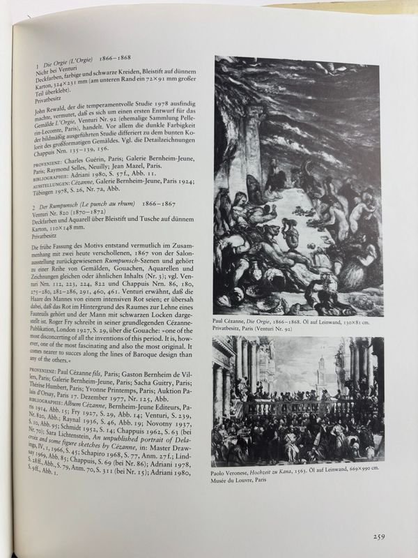 Acuarelas y pintura moderna de Paul Cézanne, edición DuMont Alemania catálogo de exposición 1981 - imagen 6