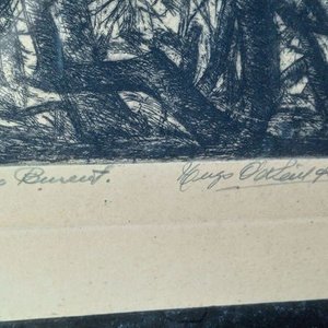 uatro aguafuertes originales firmados a lápiz por el artista uruguayo Hugo O'Neill Hamilton - imagen 5