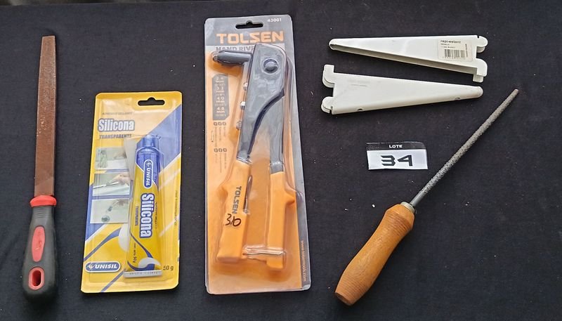 Limas, Remachadora Tolsen y Mensulas