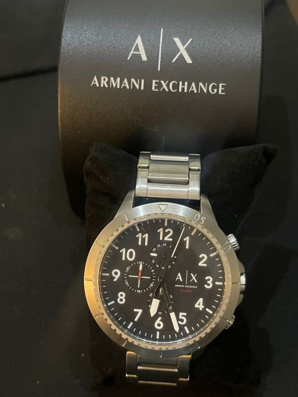 Reloj Armani Exchange AX1750 Cronógrafo Acero Inoxidable Caja Original