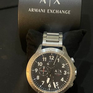 Reloj Armani Exchange AX1750 Cronógrafo Acero Inoxidable Caja Original - imagen 1