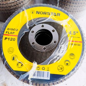 30 Discos Flap Nordstar para Amoladora 4.5 Pulgadas Grano P120 - imagen 3