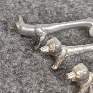 Set de 5 Posa Cubiertos Perro Salchicha en Metal - imagen 5