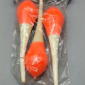 Juego de 3 Boyas de Pesca Vaivén Naranja y Blanco - imagen 3