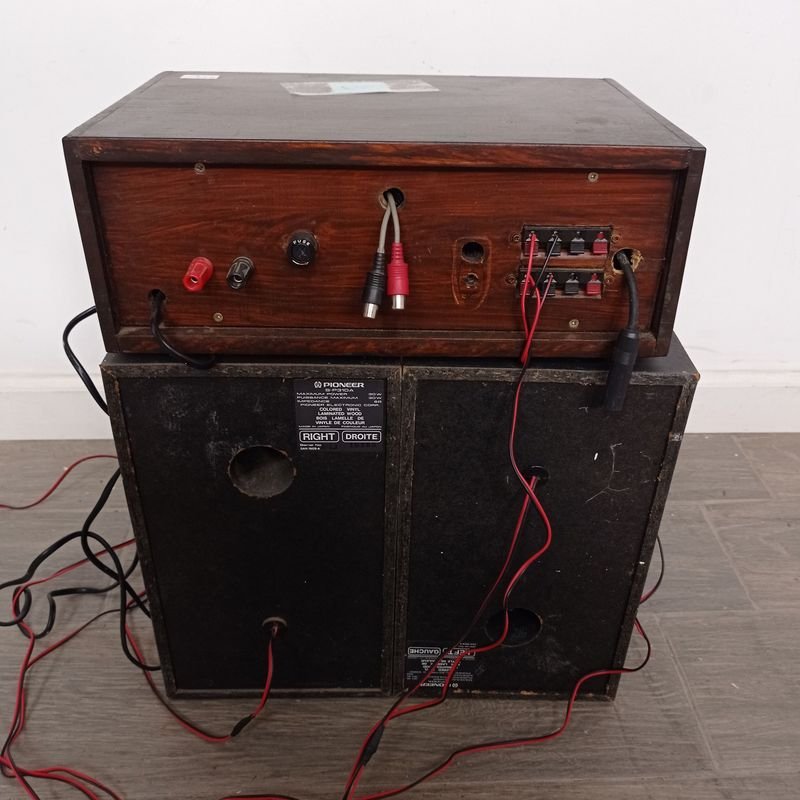 Equipo de audio Pioneer con parlantes y radio en buen estado - imagen 4