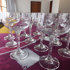 Copas de Cristal de Bohemia Modelo Diana para Champagne - imagen 2