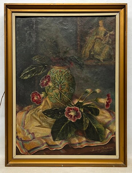 Lote anterior: Pintura de flores en óleo sobre tela por Arriaga Ochatorena