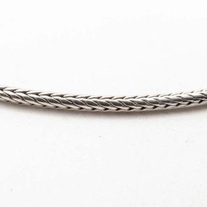 Cadena de Plata Cola de Ratón 55 cm con Fallo en Cierre - imagen 2