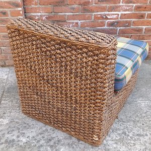 Sillón Tejido en Cardo Trenzado con Almohadón - imagen 5