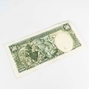 Billete de Uruguay 500 Pesos Ley 2 de Enero de 1939 - imagen 2