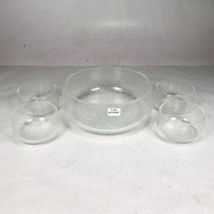 Juego de 5 Piezas de Vidrio: Ensaladera y Compoteras - imagen 1