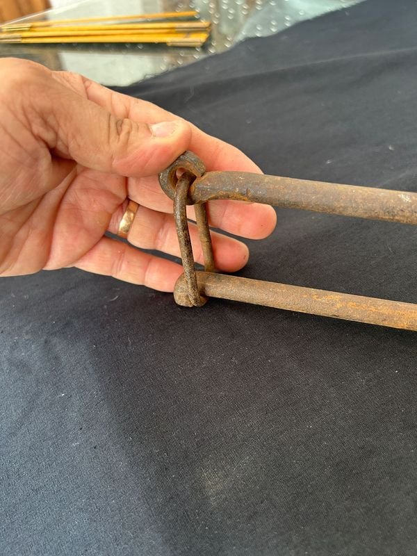 Antiguo forja importado con inscripción Wolbecoms para fabricar hostias de iglesia - imagen 5