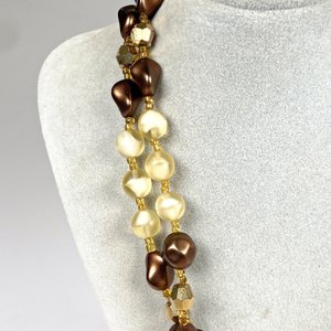 Collar de Cristal y Perlas Sintéticas en Dos Vueltas - imagen 3