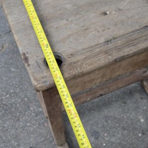 Pupitre Escolar Antiguo de Madera - imagen 5