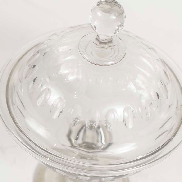 Dulcera de cristal tallado, con cascadura - imagen 2