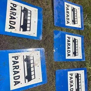 Lote de 5 Carteles de Parada de Autobús - imagen 1