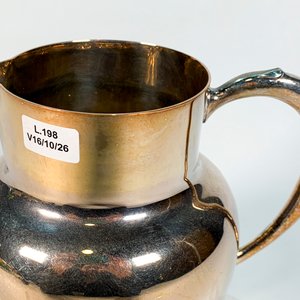 Jarra de Metal Italiano Lisa con Asa - 16 cm Alto - imagen 2