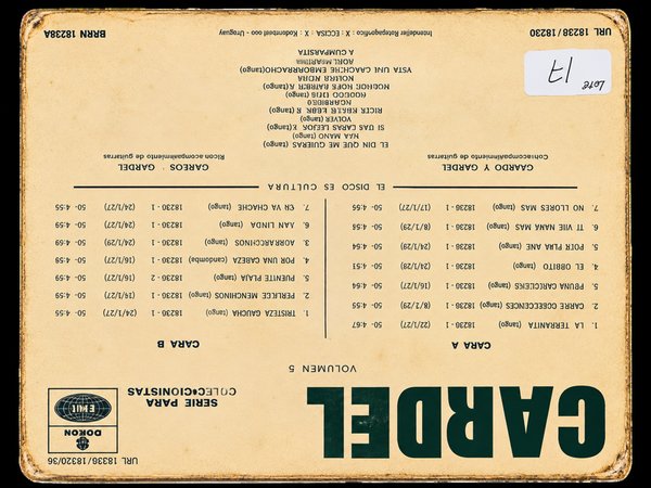 Vinilo "Serie Para Coleccionistas" Vol. 5 - Carlos Gardel (1971) - imagen 1