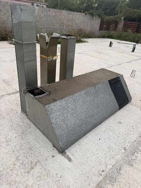 Gran campana extractora con forzador de chapa galvanizada