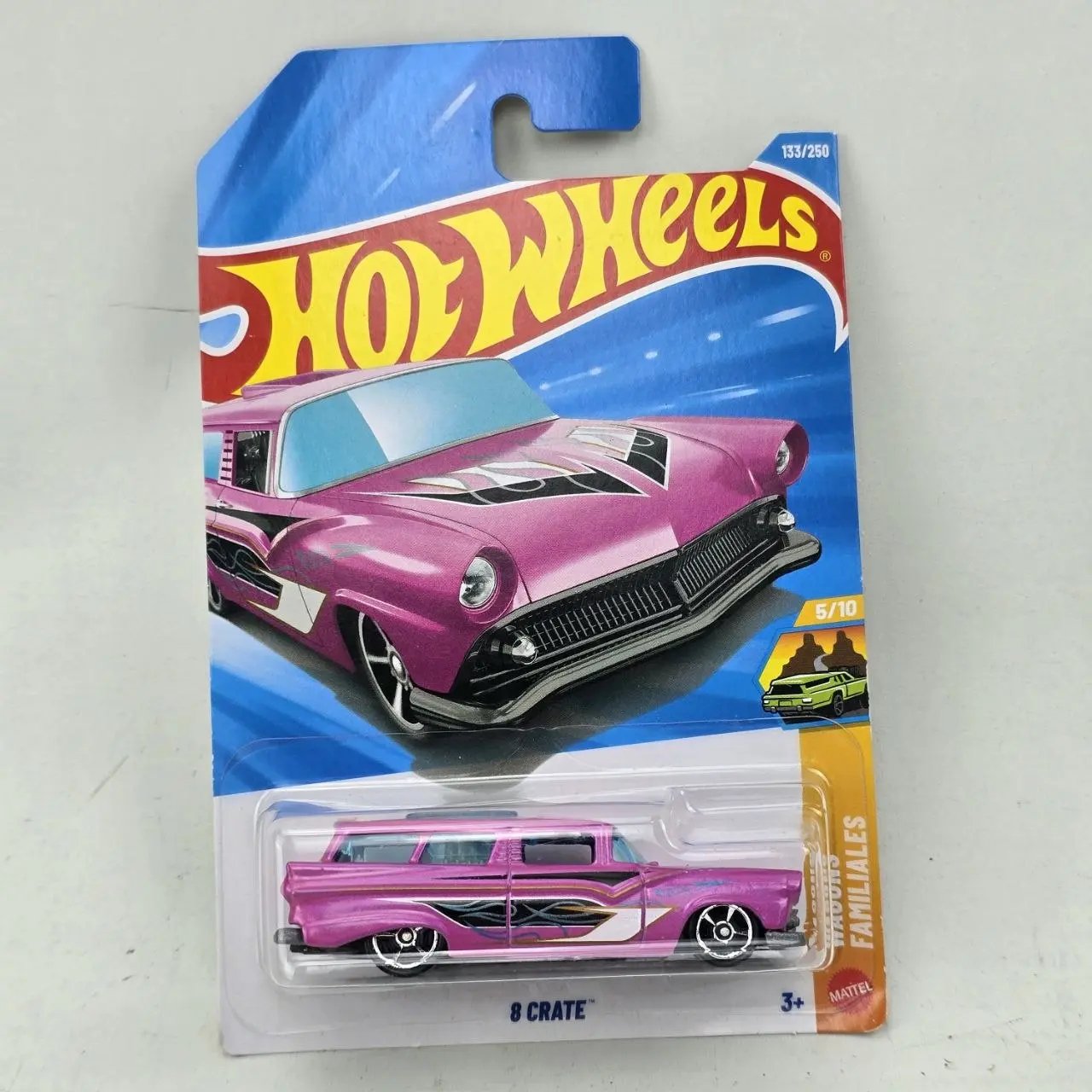 Hot Wheels 8 Crate Color Rosa Metalizado