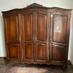 Ropero Estilo Provenzal Madera Maciza 4 Puertas Desarmable - imagen 3