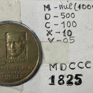 Lote anterior: Moneda Conmemorativa Sesquicentenario de Uruguay 1825