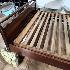 Cama 2 Plazas Estilo Inglés Madera Maciza Desarmable - imagen 4