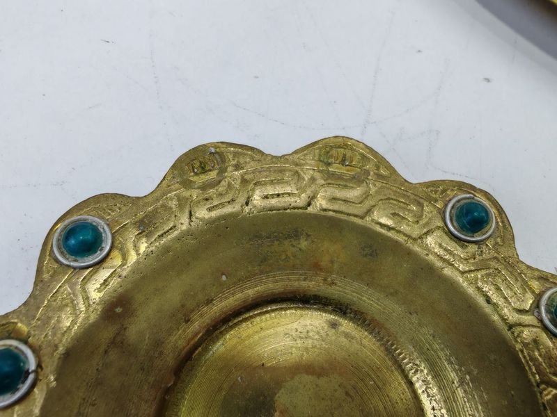 Adornos En Bronce Y Copitas En Vidrio - imagen 7
