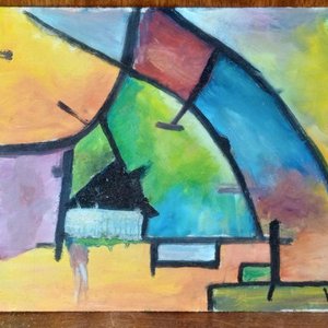 Lote siguiente: Óleo abrstracto Henderson