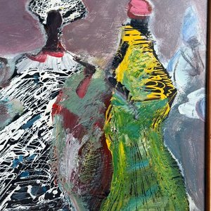 Obra de Hugo Nantes: Candombe en Acrílico sobre Fibra, 54x40cm - imagen 3