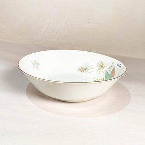 Dos Piezas Bavaria Arzberg: Fuente y Bowl con Hojas y Filo Dorado - imagen 4